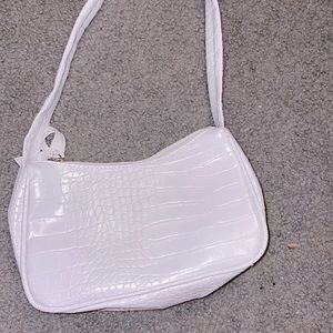 white shein shoulder purse